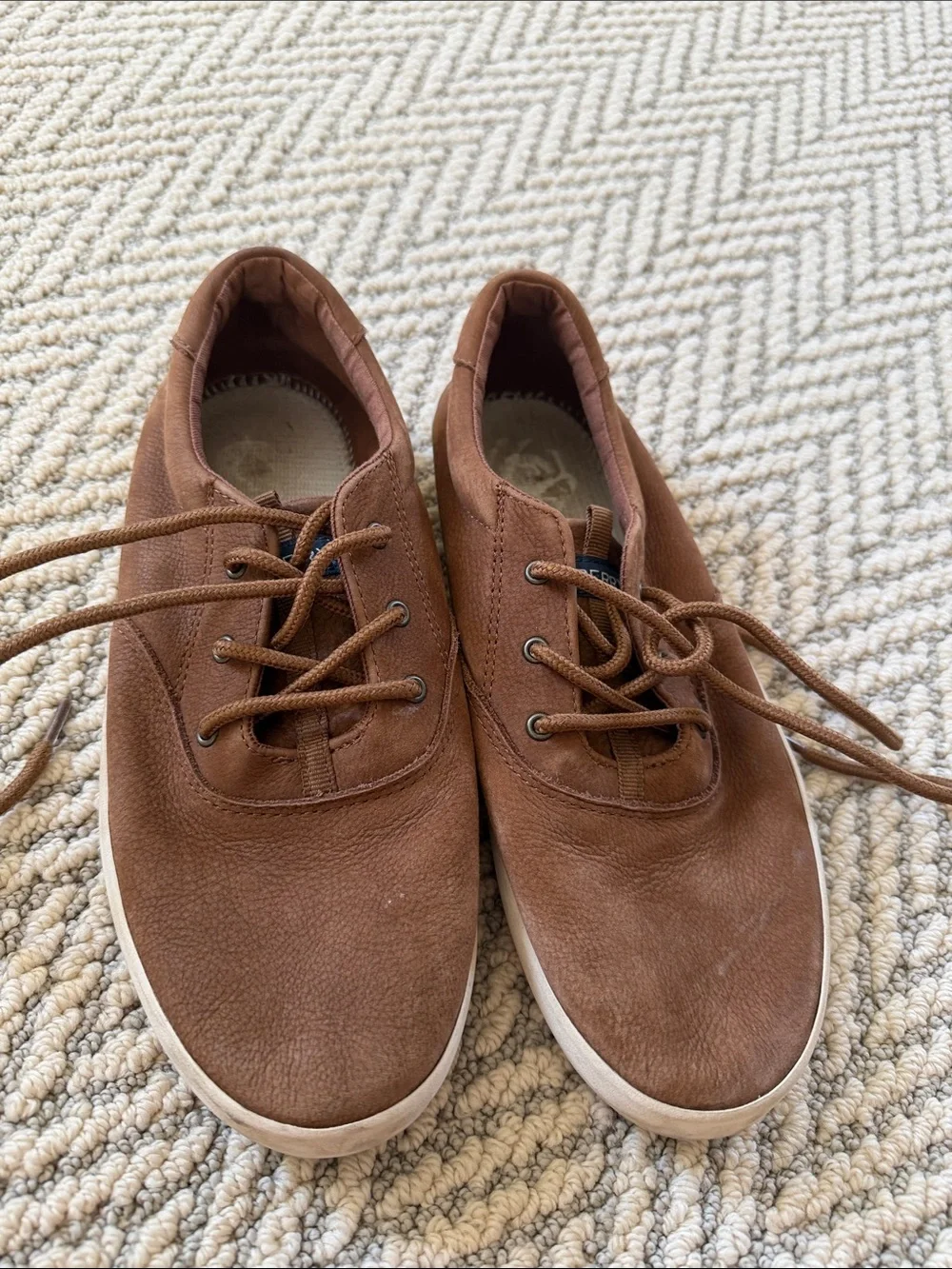Sperry Casual Brown Kids Suede Sneakers